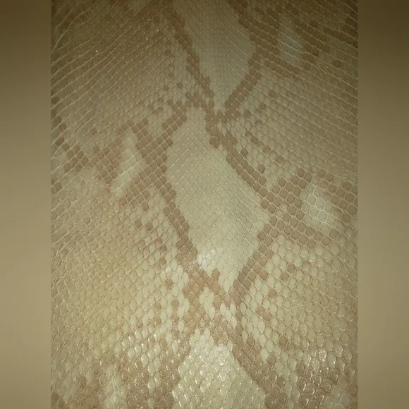 Ralph Lauren Black label natural tan cream 100% python snakeskin skirt 10 - Picture 3 of 13